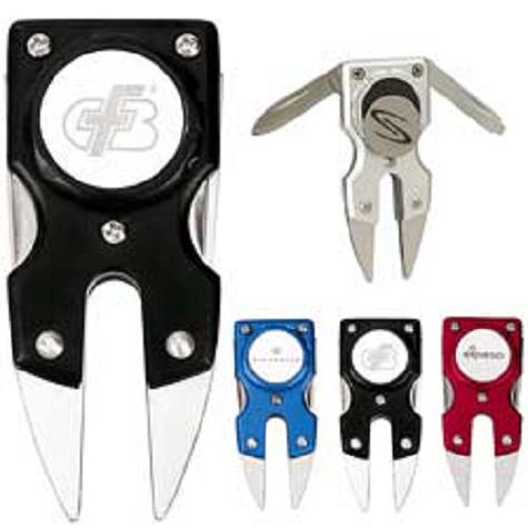GOLF ALUMINUM DIVOT REPAIR TOOL