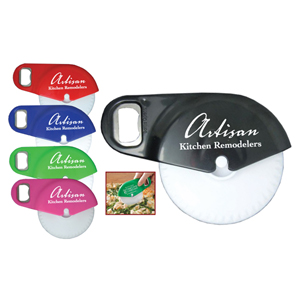 PIZZA CUTTER WITH BOTTLE OPENER