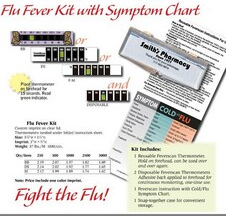 FLU FEVER KIT WITH SYMPTOM CHART